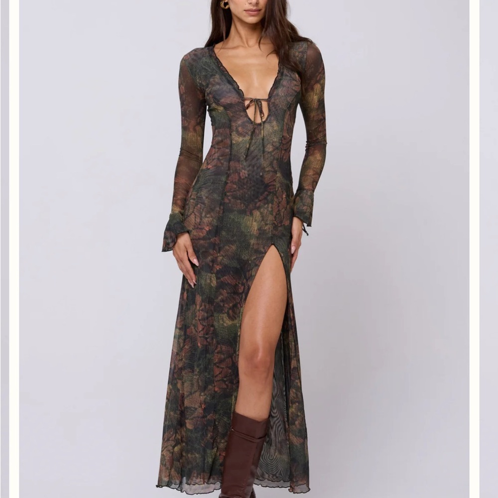 Lennon maxi dress autumn